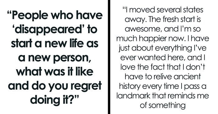 Folks Who “Vanished” Reveal The Realities Of Starting New Lives As New People