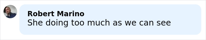 Comment by Robert Marino saying she is doing too much, related to Taylor Swift's friendship with Sabrina Carpenter and shoe choice.