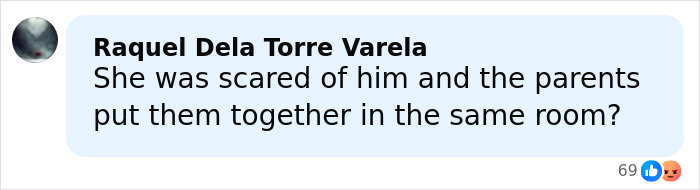 Comment discussing fear and concern about a stepbrother obsessed with teen slain on cruise, shared on social media post. Comment discussing fear and concern about a stepbrother obsessed with teen slain on cruise, shared on social media post.