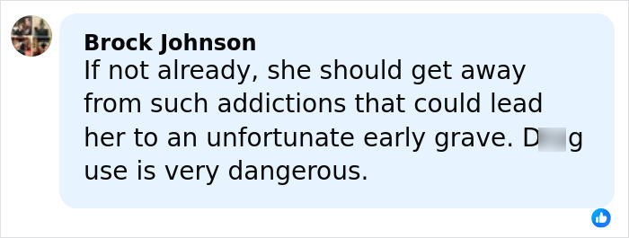 Comment by Brock Johnson warning about dangers of substance use and its impact on health and life expectancy. Comment by Brock Johnson warning about dangers of substance use and its impact on health and life expectancy.