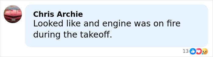 Comment from user Chris Archie about a UPS plane crash mentioning an engine fire during takeoff. Comment from user Chris Archie about a UPS plane crash mentioning an engine fire during takeoff.