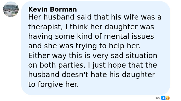 Comment discussing a former news anchor involved in a tragic Halloween incident related to her mother’s life and mental health issues. Comment discussing a former news anchor involved in a tragic Halloween incident related to her mother’s life and mental health issues.