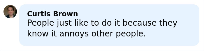 Screenshot of a social media comment by Curtis Brown about people annoying others, related to the Elizabeth Olsen viral meme discussion. Screenshot of a social media comment by Curtis Brown about people annoying others, related to the Elizabeth Olsen viral meme discussion.
