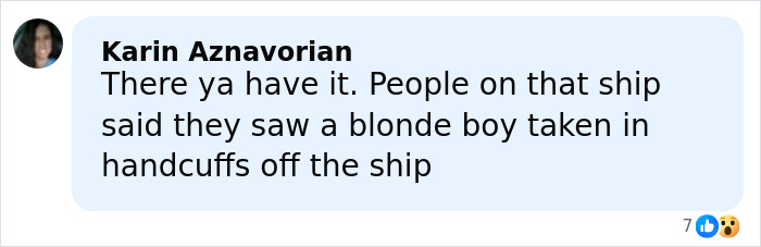 Screenshot of social media comment about stepsibling under investigation after teen's body found stuffed under bed on Carnival Cruise. Screenshot of social media comment about stepsibling under investigation after teen's body found stuffed under bed on Carnival Cruise.