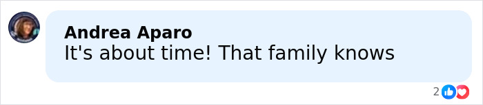 Comment text saying It's about time That family knows with a blurred profile picture on a social media platform discussing stepsibling under investigation after teen's body found under bed on Carnival Cruise Comment text saying It's about time That family knows with a blurred profile picture on a social media platform discussing stepsibling under investigation after teen's body found under bed on Carnival Cruise