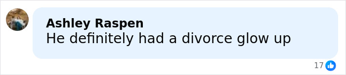 Comment saying he definitely had a divorce glow up, reacting to Jon Gosselin remarrying after 16 years. Comment saying he definitely had a divorce glow up, reacting to Jon Gosselin remarrying after 16 years.