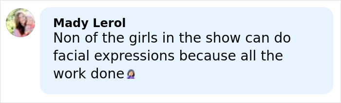 Comment by Mady Lerol discussing lack of facial expressions due to Jessica Simpson's botched plastic surgery for All's Fair role. Comment by Mady Lerol discussing lack of facial expressions due to Jessica Simpson's botched plastic surgery for All's Fair role.