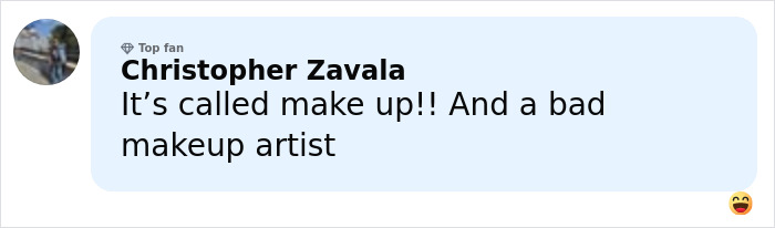 Comment by Christopher Zavala calling out bad makeup artist on Jessica Simpson's botched plastic surgery for All's Fair role. Comment by Christopher Zavala calling out bad makeup artist on Jessica Simpson's botched plastic surgery for All's Fair role.