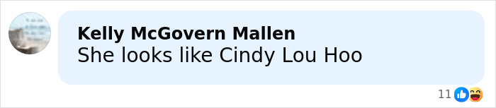 Screenshot of a social media comment reacting to Jessica Simpson's botched plastic surgery during her acting return. Screenshot of a social media comment reacting to Jessica Simpson's botched plastic surgery during her acting return.