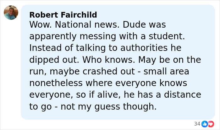 Comment by Robert Fairchild discussing new details in the mystery of the missing football coach case. Comment by Robert Fairchild discussing new details in the mystery of the missing football coach case.