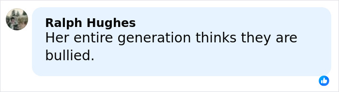 Comment from Ralph Hughes addressing bullying related to Stranger Things star Millie Bobby Brown. Comment from Ralph Hughes addressing bullying related to Stranger Things star Millie Bobby Brown.