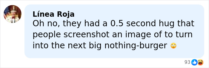 Comment about a brief hug between Erika Kirk and JD Vance sparking viral controversy and reactions online.