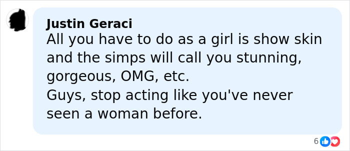 Comment criticizing reactions to a stunning woman identified after going viral at Georgia-Texas game. Comment criticizing reactions to a stunning woman identified after going viral at Georgia-Texas game.