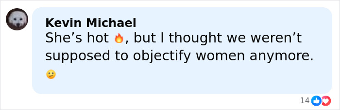 Comment by Kevin Michael expressing mixed thoughts on objectifying a stunning woman going viral at Georgia-Texas game. Comment by Kevin Michael expressing mixed thoughts on objectifying a stunning woman going viral at Georgia-Texas game.