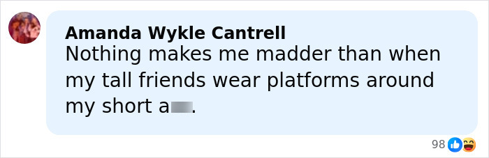 Comment about friendship and shoe choice linked to Taylor Swift and Sabrina Carpenter, with mixed reactions shown.