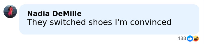 Comment about shoes linked to Taylor Swift's friendship with Sabrina Carpenter shown in a social media post.