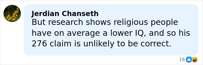Comment by Jerdian Chanseth discussing lower IQ research related to the world's smartest man from South Korea seeking US asylum. Comment by Jerdian Chanseth discussing lower IQ research related to the world's smartest man from South Korea seeking US asylum.