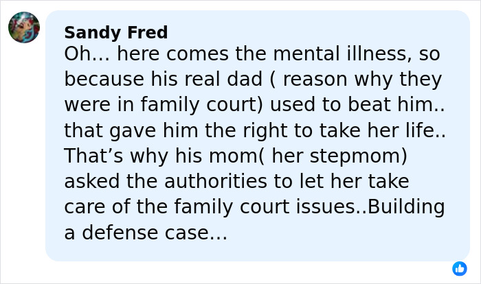 Comment from Sandy Fred discussing family court issues related to father of teen slain on cruise and alleged affair. Comment from Sandy Fred discussing family court issues related to father of teen slain on cruise and alleged affair.