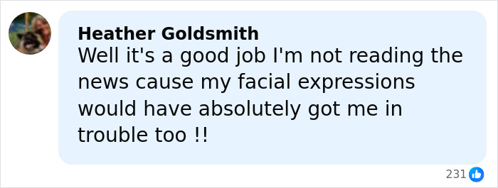 Comment from Heather Goldsmith discussing facial expressions related to BBC anchor disciplined for showing disgust on-air. Comment from Heather Goldsmith discussing facial expressions related to BBC anchor disciplined for showing disgust on-air.