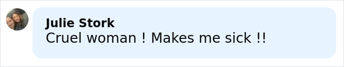 Comment saying cruel woman makes me sick, reacting to influencer who snatched baby wombat on camera arrest news. Comment saying cruel woman makes me sick, reacting to influencer who snatched baby wombat on camera arrest news.