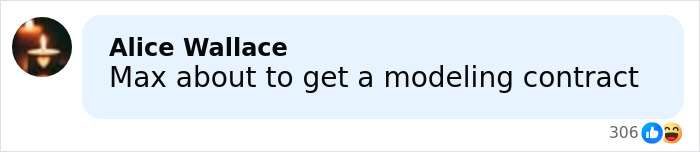 Comment saying Max is about to get a modeling contract, reacting to viral mugshot of a man dubbed the next Brad Pitt. Comment saying Max is about to get a modeling contract, reacting to viral mugshot of a man dubbed the next Brad Pitt.