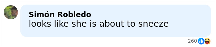 Comment on social media saying looks like she is about to sneeze, referencing Meghan Markle makeup-free cover photo reaction.