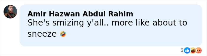 Comment about Meghan Markle's makeup-free cover photo, joking it's more like about to sneeze. Comment about Meghan Markle's makeup-free cover photo, joking it's more like about to sneeze.