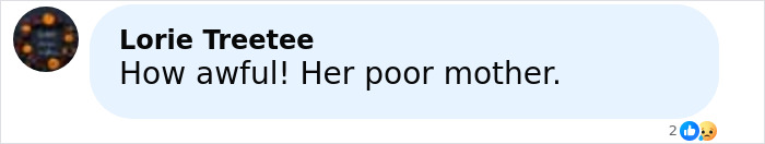 Comment by Lorie Treete expressing sympathy for former news anchor’s mother in a social media post. Comment by Lorie Treete expressing sympathy for former news anchor’s mother in a social media post.