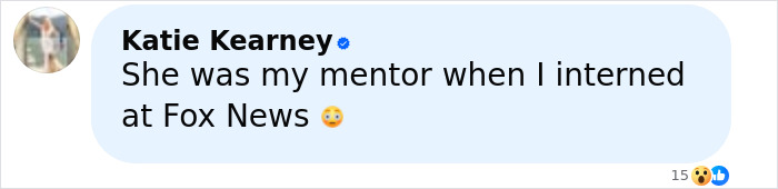 Comment from former news anchor Katie Kearney recalling her mentor during an internship at Fox News. Comment from former news anchor Katie Kearney recalling her mentor during an internship at Fox News.