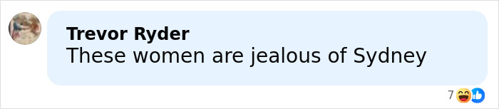 Comment on social media by Trevor Ryder discussing Sydney Sweeney amid plus-size model's criticism and Christy box office flop. Comment on social media by Trevor Ryder discussing Sydney Sweeney amid plus-size model's criticism and Christy box office flop.