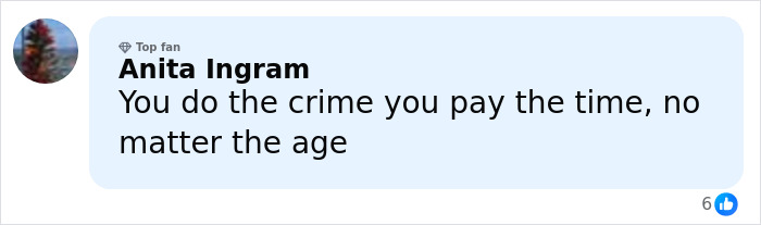 Comment by social media user Anita Ingram expressing opinion on crime and punishment amid protests erupting across Oklahoma. Comment by social media user Anita Ingram expressing opinion on crime and punishment amid protests erupting across Oklahoma.