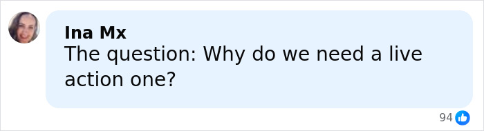 Comment on live-action Moana questioning the need for a live-action adaptation and its reception by fans. Comment on live-action Moana questioning the need for a live-action adaptation and its reception by fans.