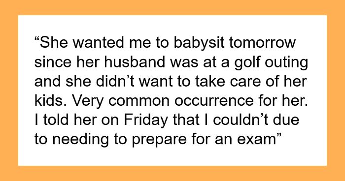 Lady Expects Free Babysitting On Demand For Years, Is Shocked When Younger Sister Finally Says No