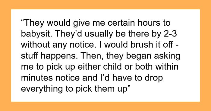 Lady Expects Free Babysitting On Demand For Years, Is Shocked When Younger Sister Finally Says No
