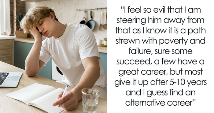 Parents Don’t Want Son Working In Theater, Ask If Pushing Him Into Better-Paying Career Is “Evil”