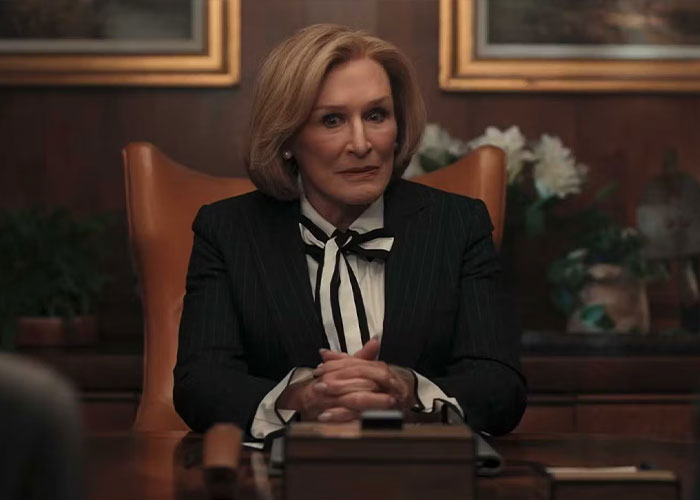 Actor sitting at desk in a serious scene from All's Fair, one of the worst scenes after its premiere with poor reviews. Actor sitting at desk in a serious scene from All's Fair, one of the worst scenes after its premiere with poor reviews.