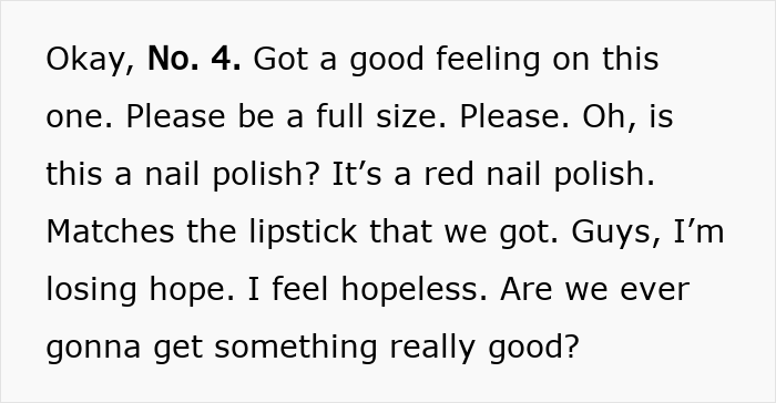 Text excerpt expressing disappointment with the Dior advent calendar including mention of red nail polish and lipstick. Text excerpt expressing disappointment with the Dior advent calendar including mention of red nail polish and lipstick.