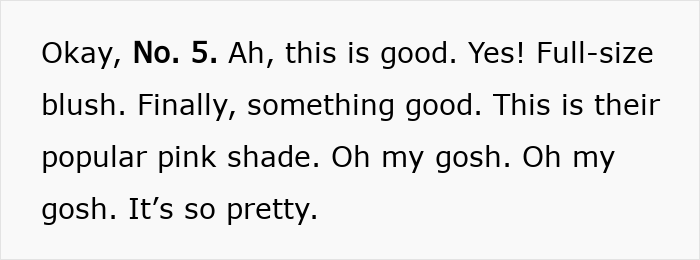 Text excerpt discussing a full-size pink blush in the Dior advent calendar criticized by people for its $1,000 price. Text excerpt discussing a full-size pink blush in the Dior advent calendar criticized by people for its $1,000 price.