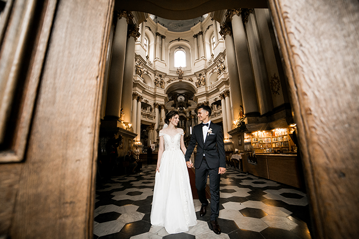 Bride and groom in elegant church setting, highlighting future daughter-in-law's $80,000 wedding demand and prenup request. Bride and groom in elegant church setting, highlighting future daughter-in-law's $80,000 wedding demand and prenup request.