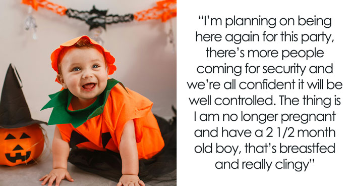 New Mom Refuses To Miss 400-Person Halloween Bash, Takes Her Baby With Her, Partner Is Shocked