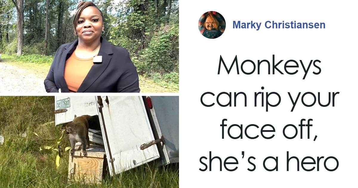 Heated Debate Online After Woman Slays Escaped Research Monkey To Protect Her Children