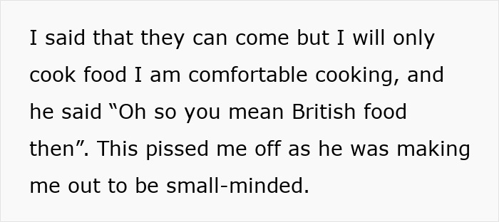 Woman expressing frustration about cooking foreign traditional Christmas spread, preferring to stick with familiar dishes. Woman expressing frustration about cooking foreign traditional Christmas spread, preferring to stick with familiar dishes.