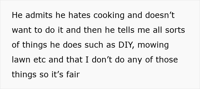 Text showing a woman explains she hates cooking and doesn’t want to prepare a foreign traditional Christmas spread. Text showing a woman explains she hates cooking and doesn’t want to prepare a foreign traditional Christmas spread.