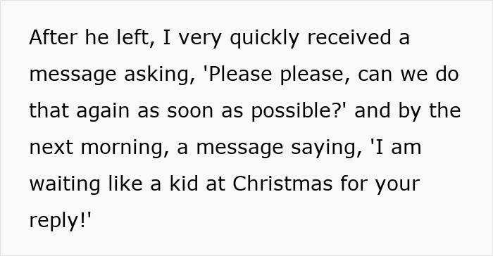 Text showing a message from a lonely widower fixating and appearing wherever a worried woman goes. Text showing a message from a lonely widower fixating and appearing wherever a worried woman goes.
