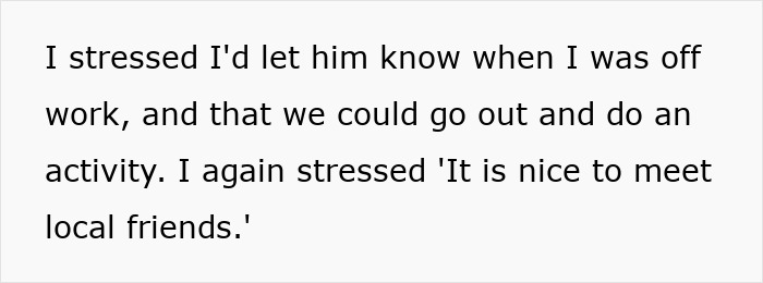 Text excerpt showing concern as woman gives lonely widower company while he fixates and appears wherever she goes. Text excerpt showing concern as woman gives lonely widower company while he fixates and appears wherever she goes.