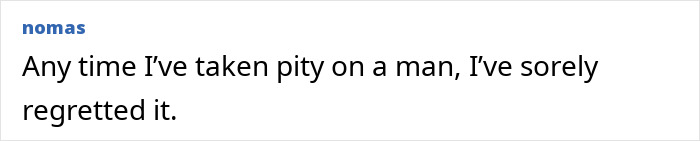 Text post showing a user expressing regret after giving company to a lonely widower who later fixated on her. Text post showing a user expressing regret after giving company to a lonely widower who later fixated on her.