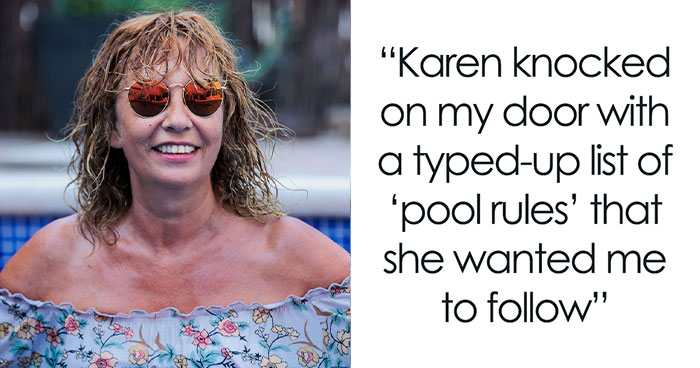 Karen Uses Neighbor’s Pool As Her Own, Brings Him A List Of Rules For Him To Follow