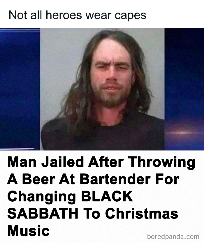 Man jailed story meme featuring a man with long hair and beard, related to funny memes brightening cold winter days.