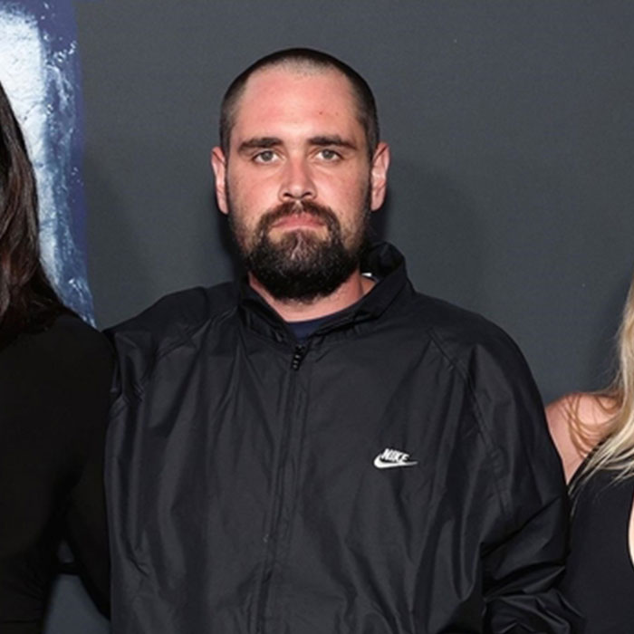 Man with beard and short hair wearing a black Nike jacket attending a public event related to Rob Reiner’s son arrest news Man with beard and short hair wearing a black Nike jacket attending a public event related to Rob Reiner’s son arrest news