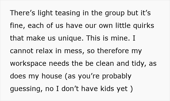 Woman standing firm against social pressure from coworkers, confident despite potential awkwardness in the workplace environment.